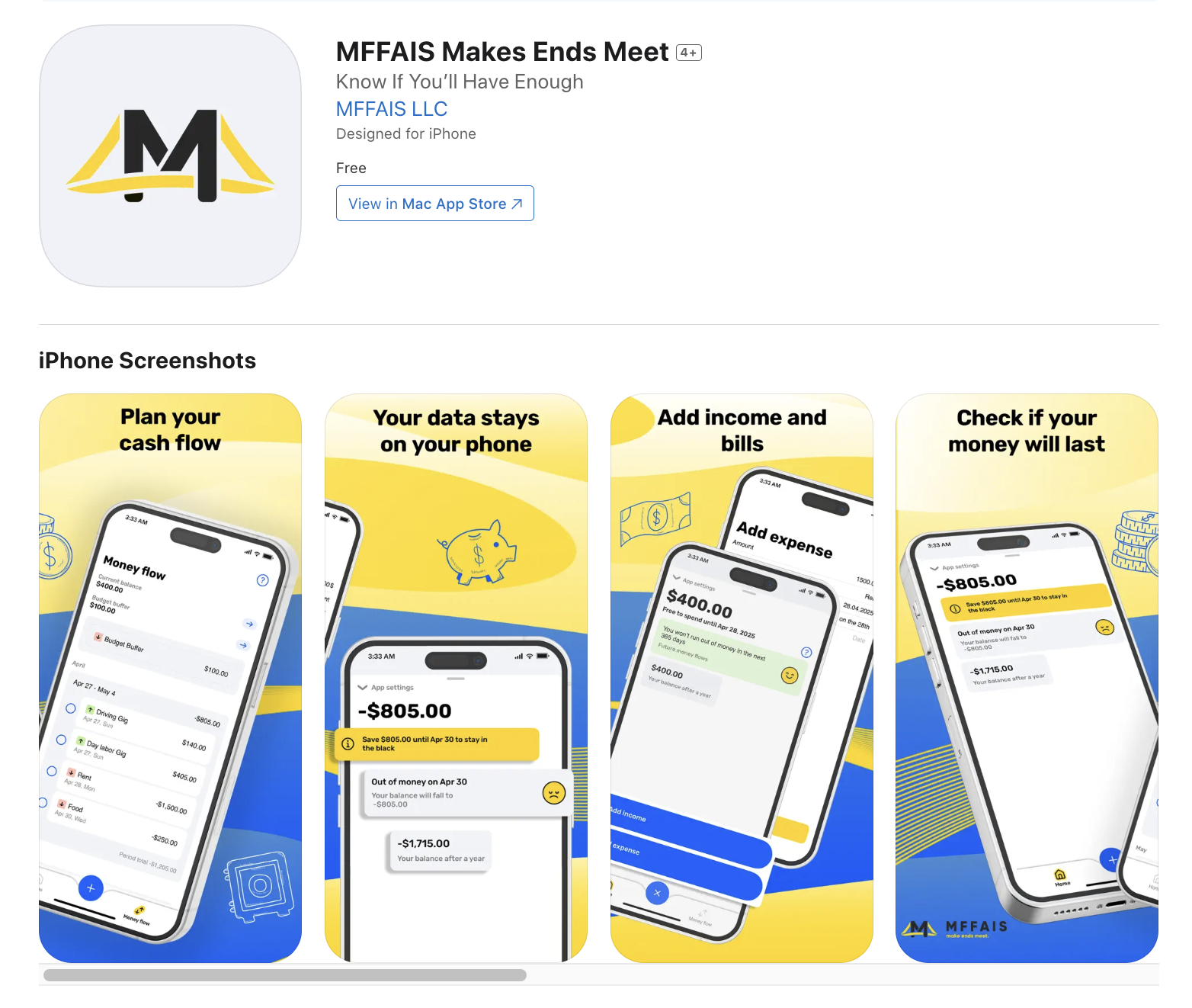 MFFAIS Make Ends Meet