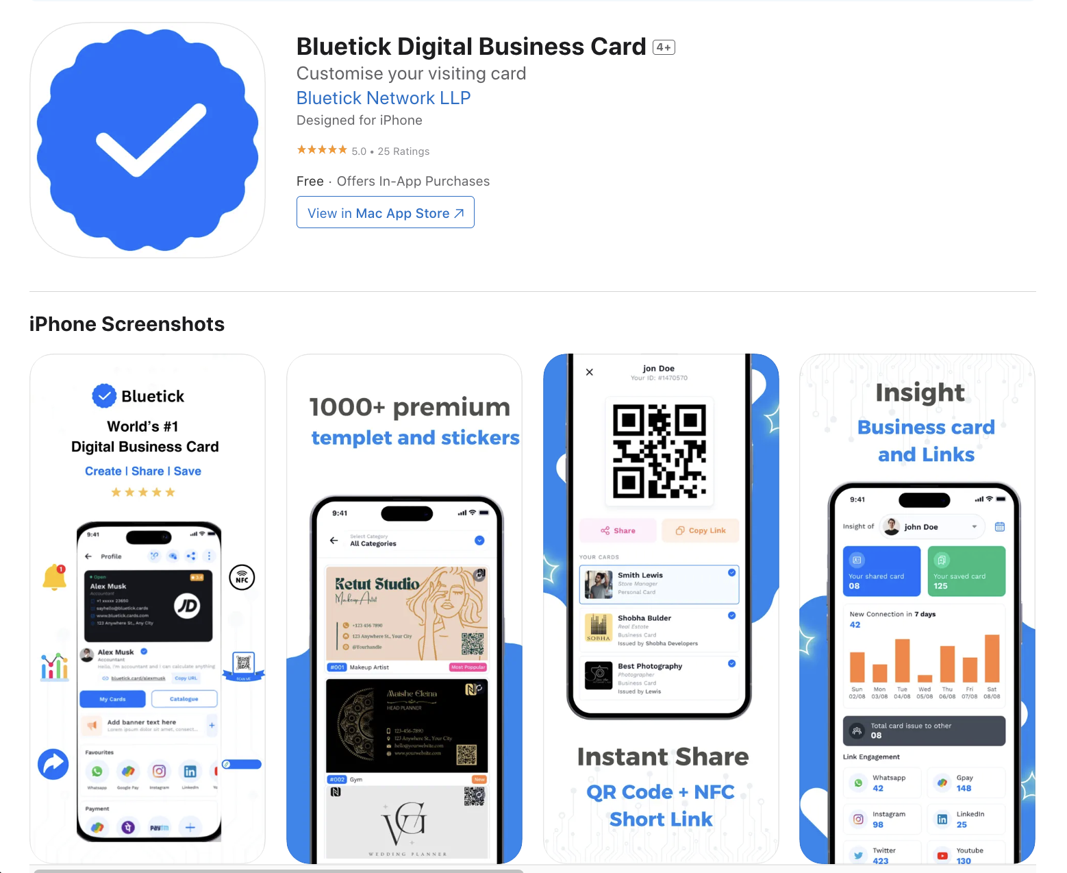 Bluetick Digital Business Card